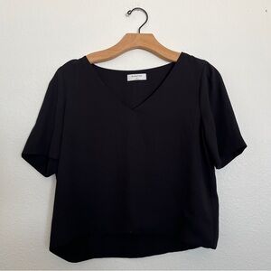 black aritzia babaton work blouse